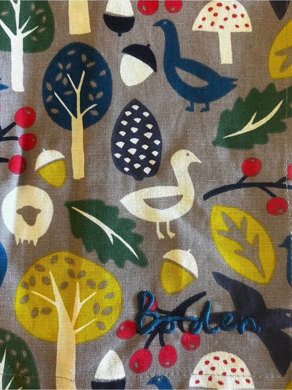 Boden Multicolor Woodland Cotton Tea Towel Set